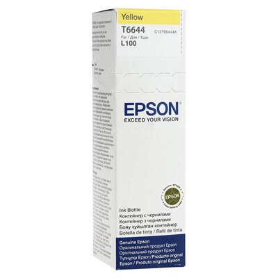 Чернила Epson T6644 C13T66444A/C13T664498 жел. для L100, 235303