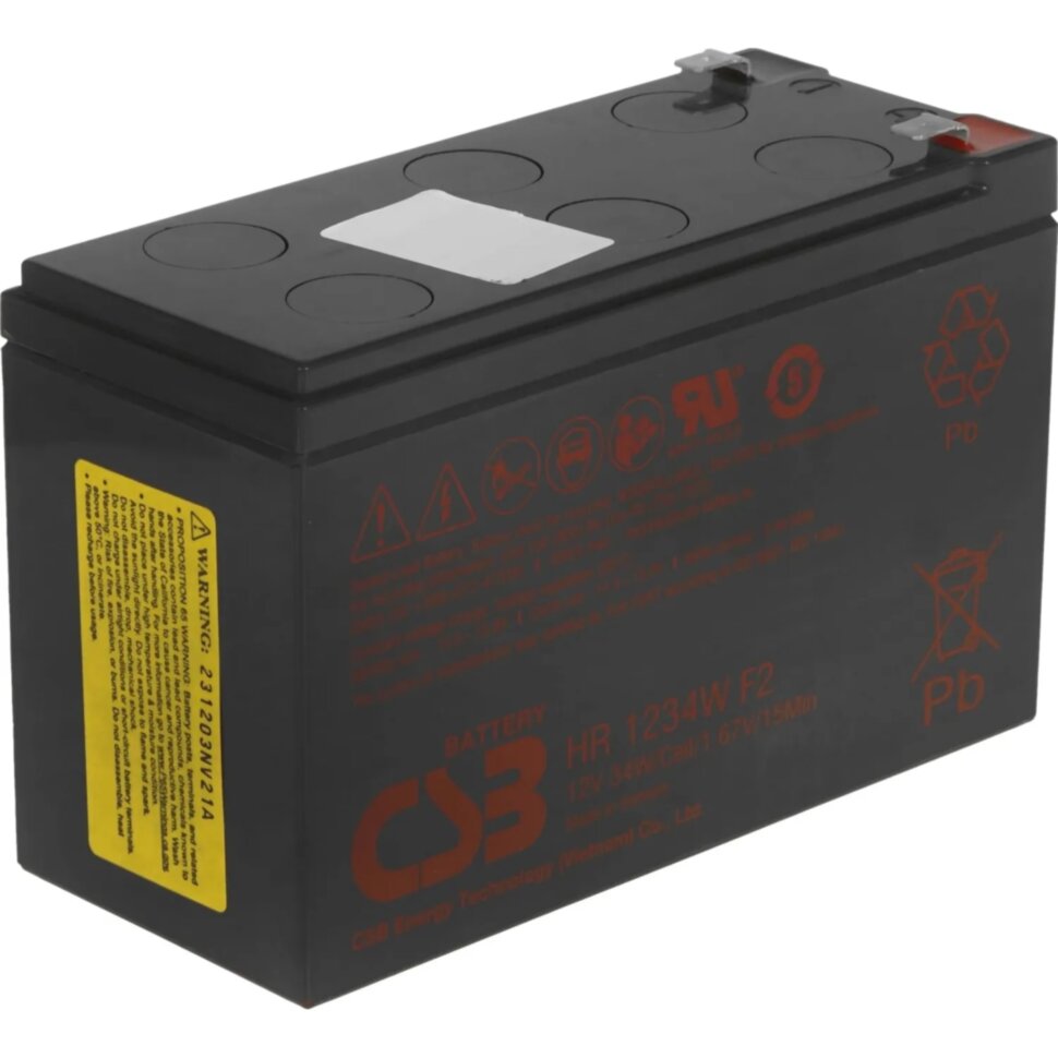Батарея для ИБП CSB серия HR, HR1234W F2 CSB, 12В/8.5Ач, 2400754