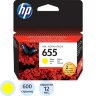 Картридж струйный HP 655 CZ112AE желтый оригинальный, 267185