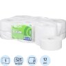 Бумага туалетная д/дисп Focus Eco Jumbo 1сл белая 525м 12рул/уп_5067300, 1459829