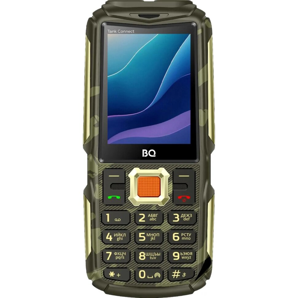 Мобильный телефон BQ 2430L Tank Connect Camouflage+Gold, 2448268