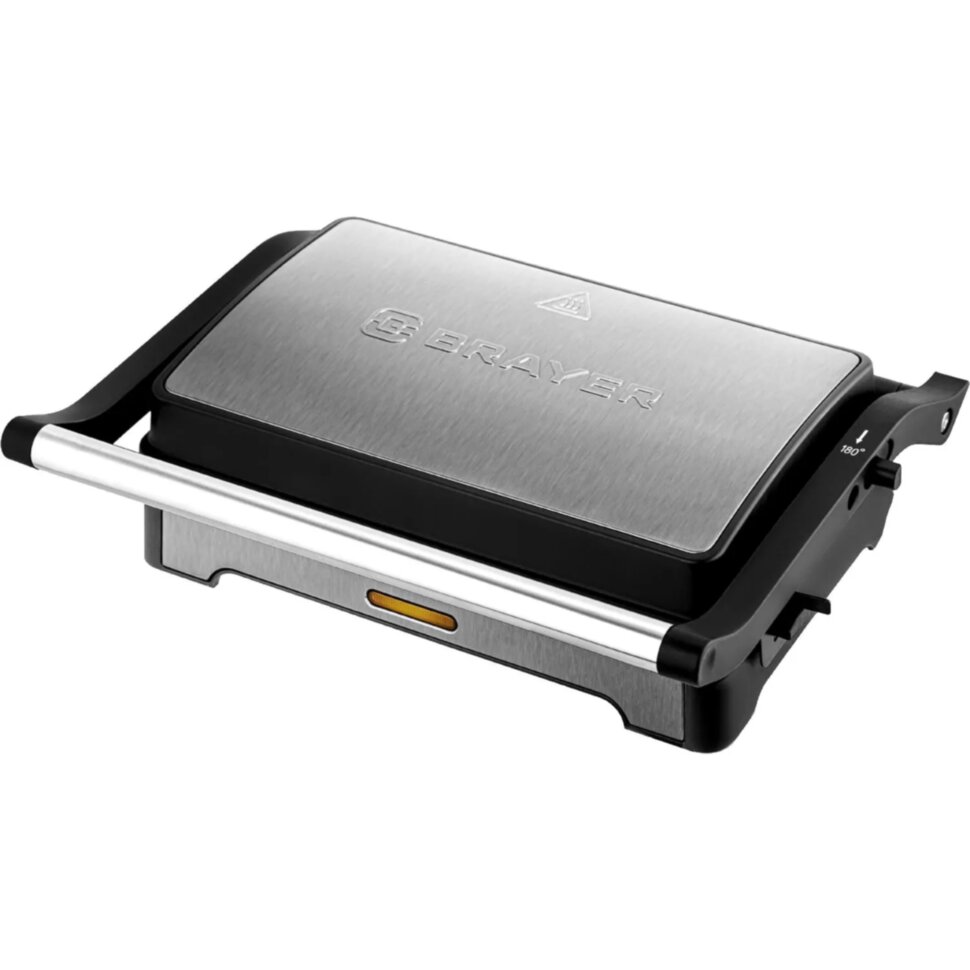 Электрогриль пресс BRAYER 2011BR 1000 Вт,пласт 23,1x14.5 см,антипр, 2280940