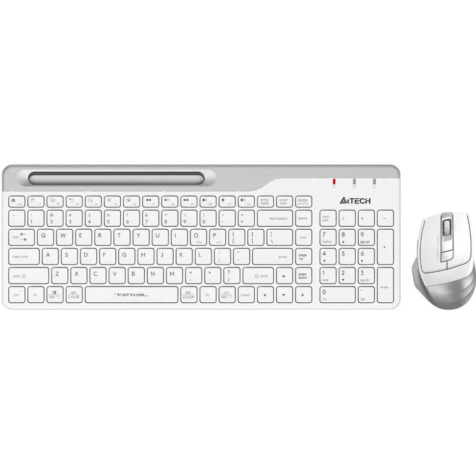 Набор клавиатура+мышь A4Tech Fstyler (FB2535C ICY WHITE) клав,мышь:бел/сер, 1729908