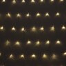 Гирлянда светодиодная теплый желтый, 96LED(1,5х1,5м) прозр пров  IP20, 1823878