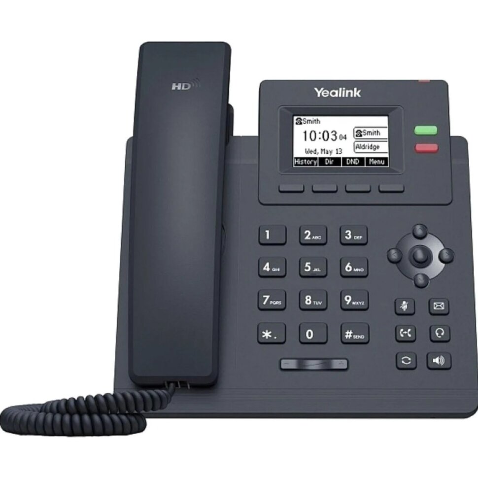 IP-телефон Yealink SIP-T31, 2 аккаунта, БП в комплекте, 1371771