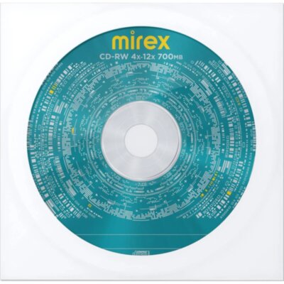 Носители информации CD-RW Mirex 700Mb 4x-12x в конверте 1/150 (UL121002A8C), 1835828