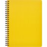 Бизнес-тетрадь А5,96л,кл,спир,пластик,тон.бл. Attache Bright colours Желтый, 1368111