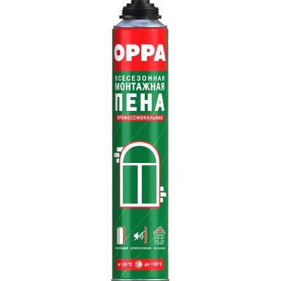 Пена монтажная OPPA профессиональная всесезонная 750 мл, 2404853