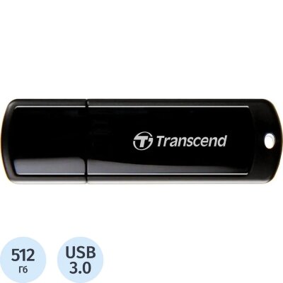 Флеш-память Transcend Jetflash 700 (TS512GJF700)512GB/USB3.1/черный, 2062403