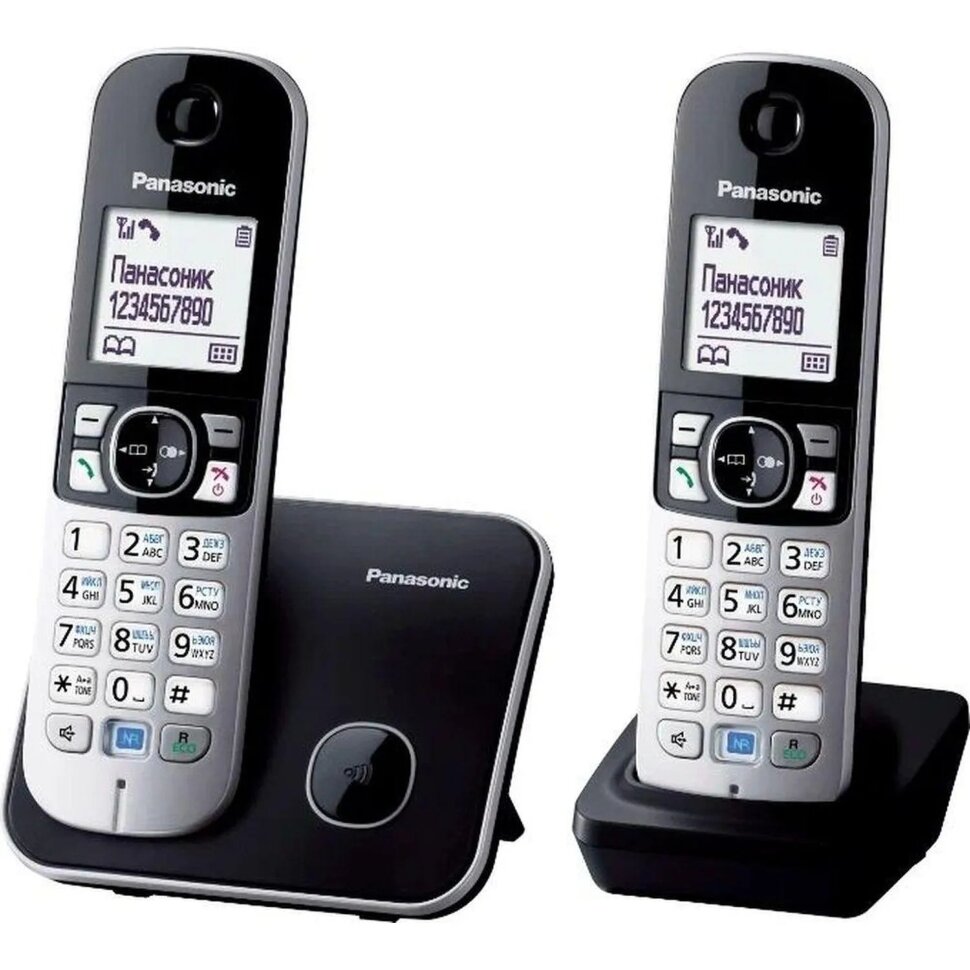 Радиотелефон Dect Panasonic KX-TG6812RU чер(KX-TG6812RUB), 1189934