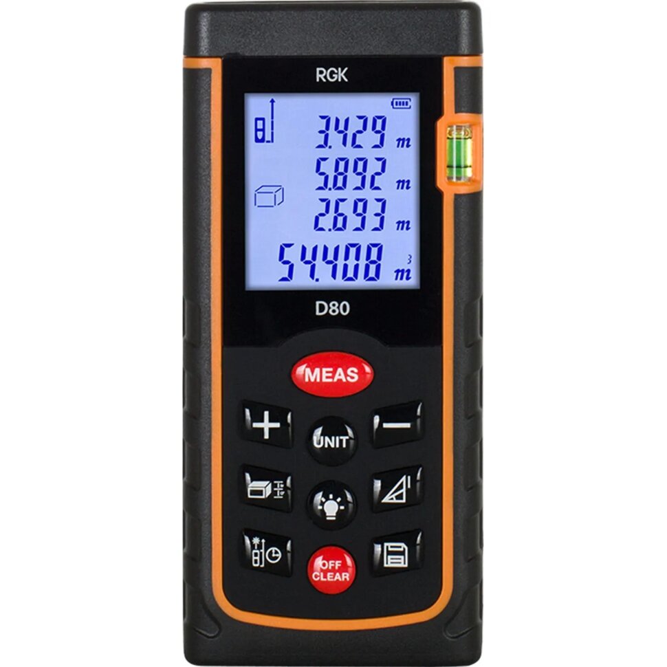 Дальномер лазерный RGK D80 (4610011871832), 1715979