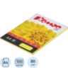Бумага цветная Комус Color (лимон интенсив), 80г, А4, 100 л., 619916