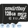 Карта памяти SmartBuy microSDXC 128Gb UHS-I Cl10 +ад, SB128GBSDCL10-01, 948614