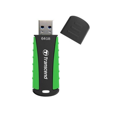 Флеш-память Transcend JetFlash 810, 64Gb, USB 3.1 G1, ч/зел, TS64GJF810, 1206097
