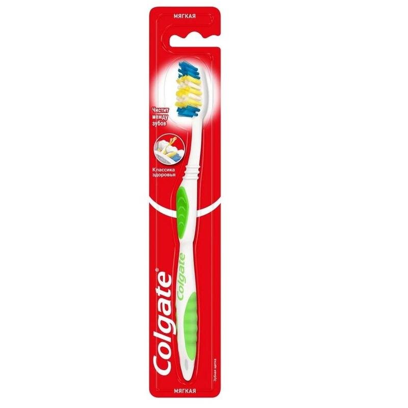 Зубная щетка COLGATE КЛАССИКА ЗДОРОВЬЯ мягкая  жест FVN50307, 1565596