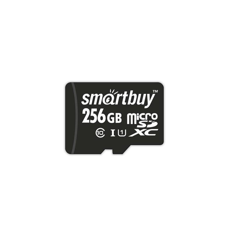 Карта памяти SmartBuy microSDXC 256Gb UHS-I Cl10 +ад, SB256GBSDCL10-01, 1209497