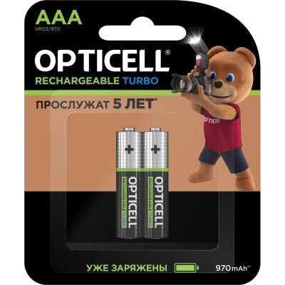Аккумулятор Opticell Turbo ААА 970 mAh 2шт/уп (6080003), 2507242
