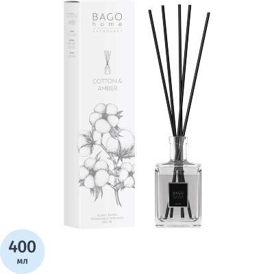Аромадиффузор Хлопок и амбра 400 мл, BAN0203, 2213385