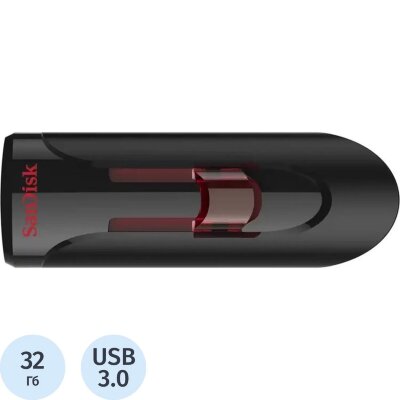 Флеш-память SanDisk Cruzer Glide 32GB/USB3.0/черный (SDCZ600-032G-G35), 2055272