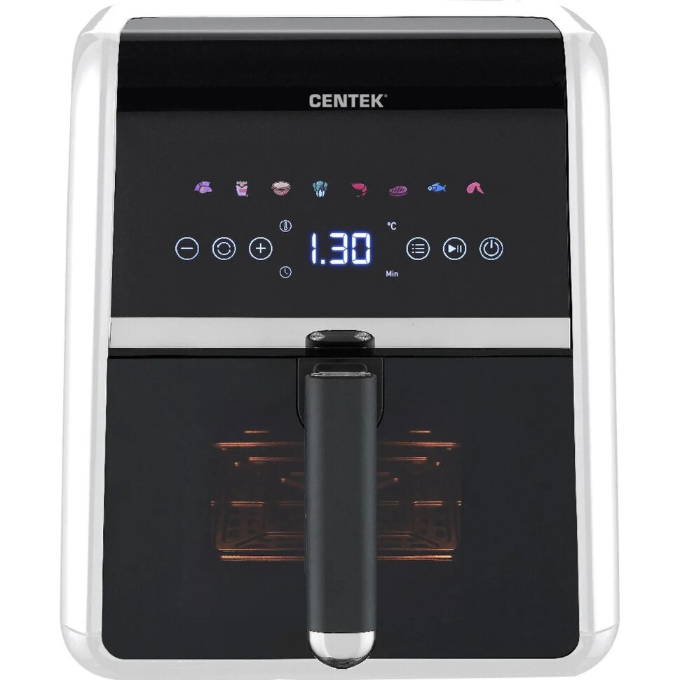 Аэрогриль Centek CT-3188 (светл бежевый) 5л,1500Вт,8 программ,обдув 360, 2432542