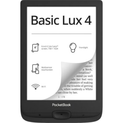 Книга электронная PocketBook 618 Basic Lux 4 Ink (черный) (PB618-P-WW), 1987232