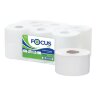 Бумага туалетная д/дисп Focus Eco Jumbo 1сл белая 200м 12рул/уп_5050784, 1418101
