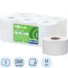 Бумага туалетная д/дисп Focus Eco Jumbo 1сл белая 200м 12рул/уп_5050784, 1418101