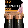 Батарейка Duracell PIus LR20 D BL2 Alkaline 1.5V (2/20) 2шт/уп, 2120854