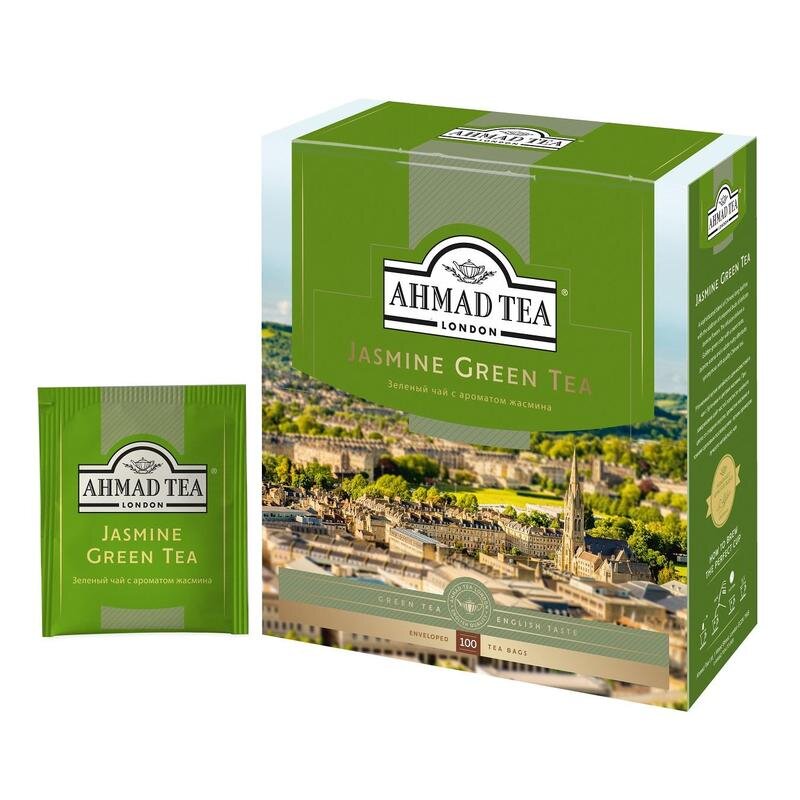 Чай Ahmad Green Jasmine Tea зеленый 100пак/уп 475-08, 98221