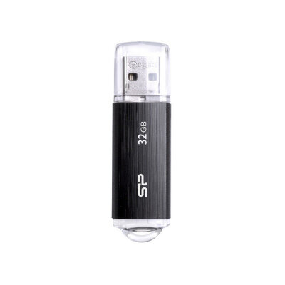 Флеш-память Silicon Power Ultima U02, 32Gb, USB 2.0, чер, SP032GBUF2U02V1K, 896146