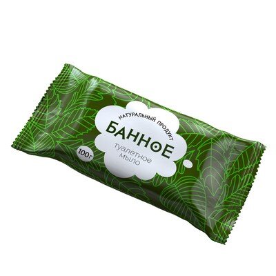 Мыло туалетное твёрдое  Банное  100 гр. РМЗ, 486785