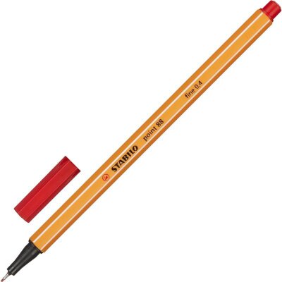 Линер STABILO Point 88/40 0,4мм красный Германия, 78563