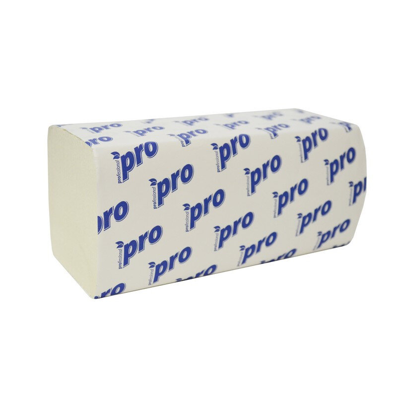 Полотенца бумажные д/держ Protissue V-слож 1сл 250л/пач 20пач/кор_C193, 1038825