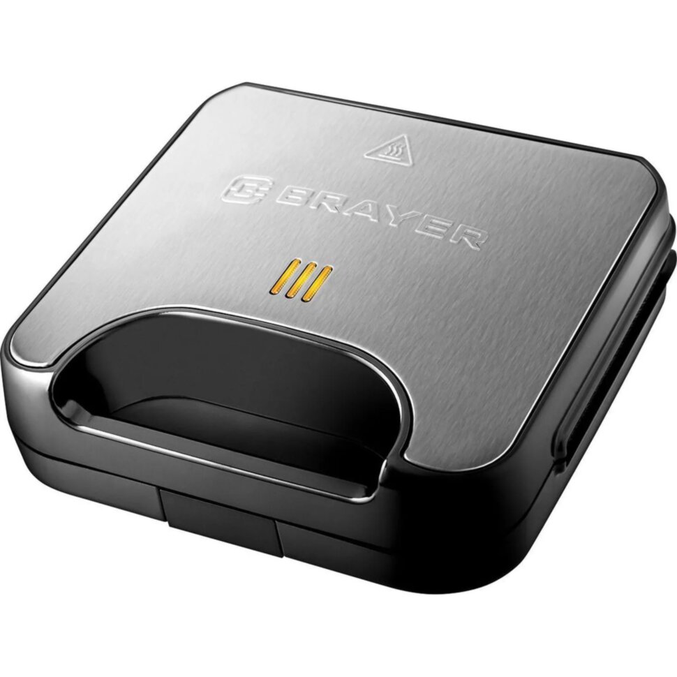 Вафельница BRAYER 2311BR,750 Вт,белг.вафли,панель 22,5x13 см,антиприг.покр, 2338352