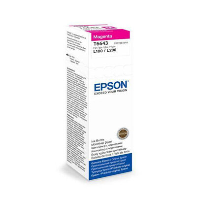 Чернила Epson T6643 C13T66434A/C13T664398 пурп. для L100, 235304