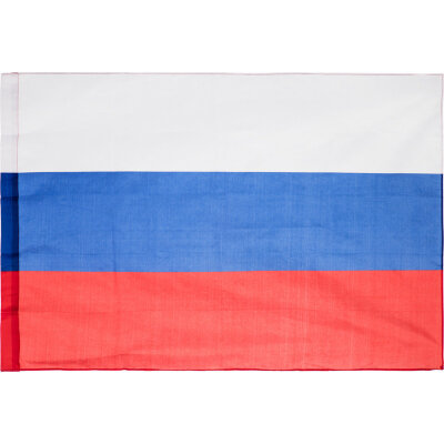 Флаг РФ 90x135см полиэфирный шелк с влагостойкой пропиткой уличный 70 мг, 455854
