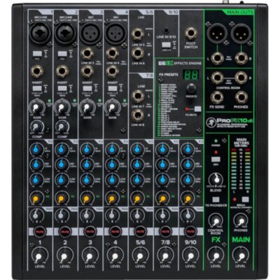 Микшерный пульт MACKIE ProFX10v3, 10-канальный, с процессором эффектов, USB, 1384046
