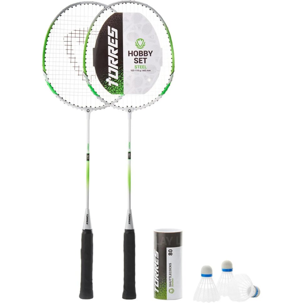 Набор для бадм. TORRES Hobby Set, для начинающ., со струнами, зел., BD23506, 2498459