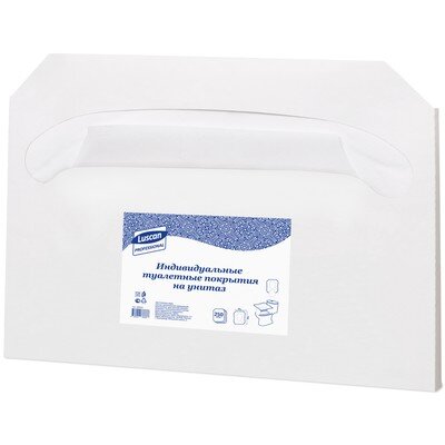 Одноразовые покрытия на унитаз Luscan Professional Etalon 1/2 слож 250шт/уп, 493581