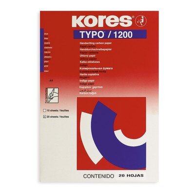 Бумага копировальная синяя KORES 1200 пачка 20л. &amp;#039;7529079, 28053