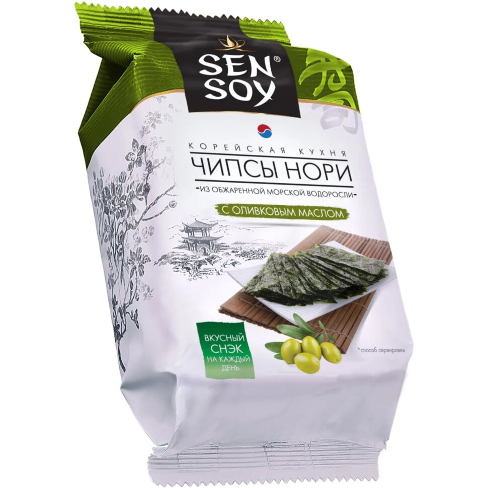 Чипсы-нори СЭНСОЙ Olive 4,5гx18шт/уп, 2483101