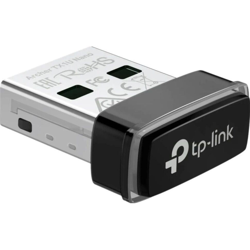 Сетевой адаптер Wi-Fi TP-Link Archer TX1U Nano AX300 USB-адаптер Wi-Fi 6, 2362965