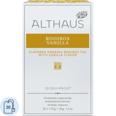 Чай  пакетированный травяной Althaus Rooibos Vanilla, 20 пакетиков, 2584047