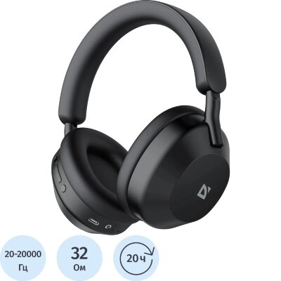 Наушники Defender FreeMotion B1000 черный, Bluetooth, 2487937