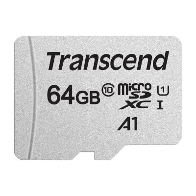 Карта памяти Transcend 300S microSDXC 64Gb UHS-I Cl10 +ад, TS64GUSD300S-A, 887554