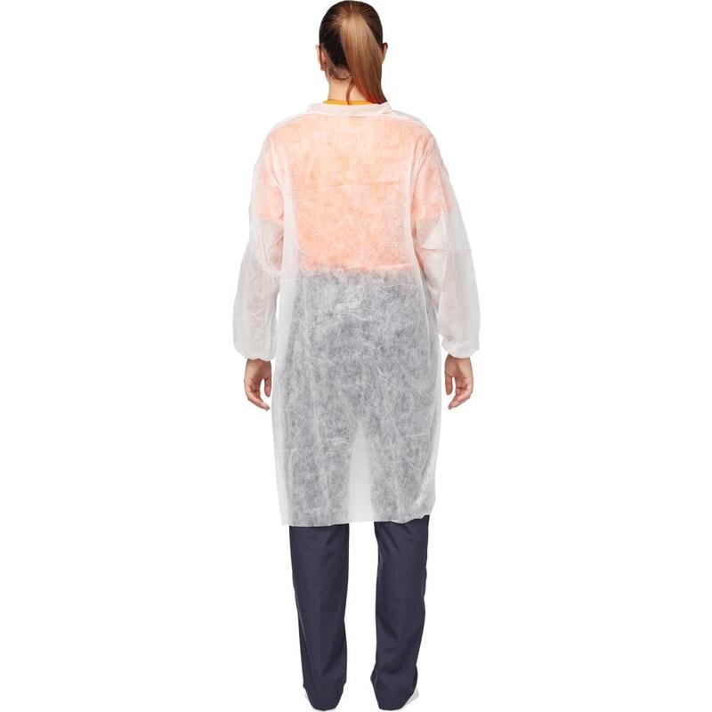 Халат на липучках (30 гр) XL белый (10 шт/упак), 1450523