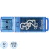 Флеш-память Smartbuy Glossy, 32Gb, USB 2.0, гол, SB32GBGS-B, 445926