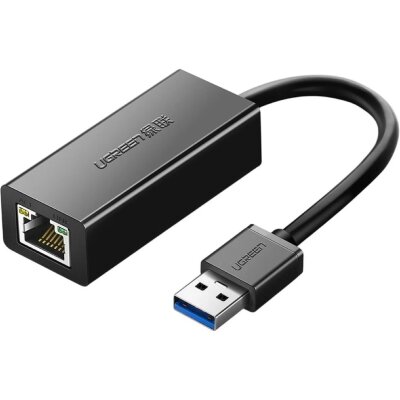 Сетевой адаптер UGREEN CR111 (20256), USB 3.0/Gigabit Ethernet/черный, 2374392