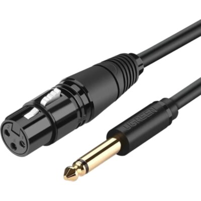 Кабель Ugreen AV131 (20719) 6.35 Male To XLR Female Cable, 2м, 2362060