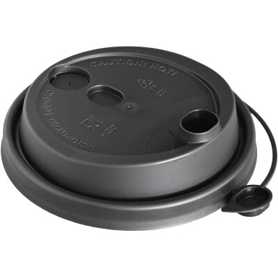 Крышка д/стакана, d-90мм, FLIP-TOP, ПП черная 1000шт/кор, 2554294